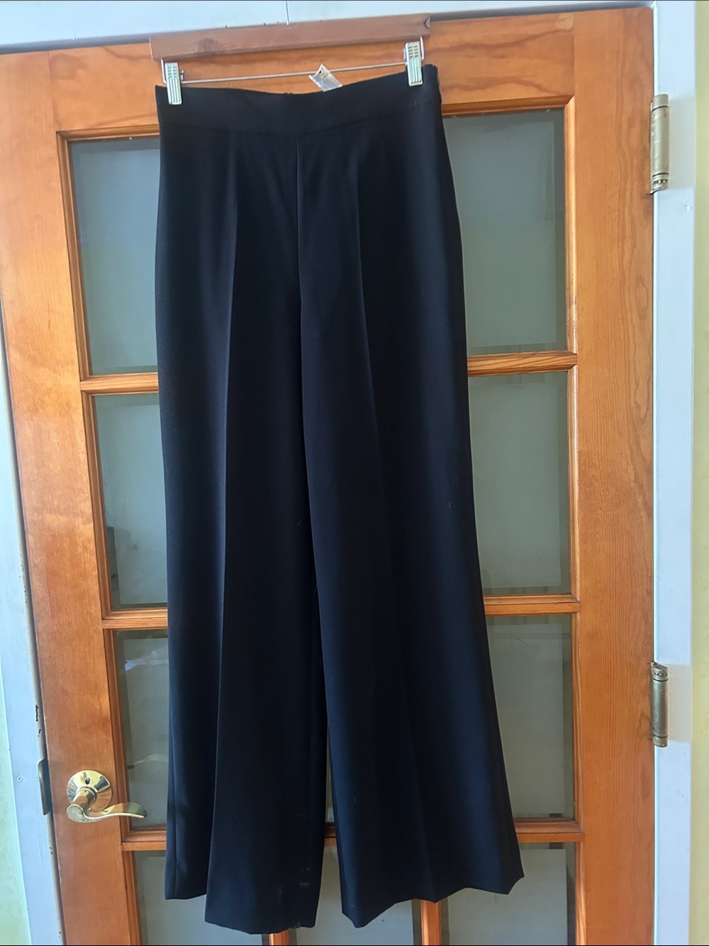 Zara Black Wide-Leg Trousers. New